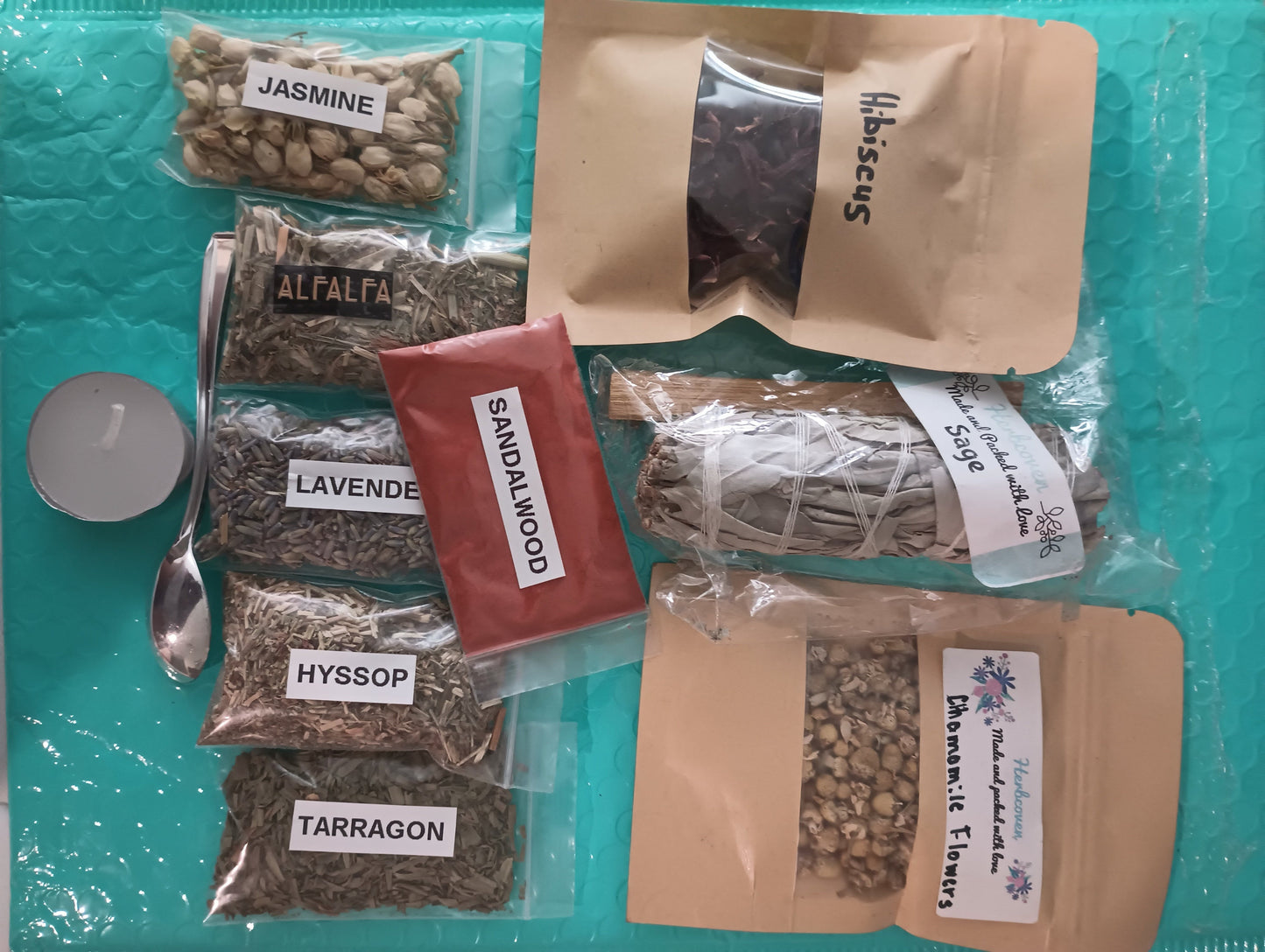 10 Herb Mixture - Starter Herbs - Herb Kit - Sample herbs - Baby Witch - Dried Herbs - Hoodoo - Conjure - Rootwork - Spiritual