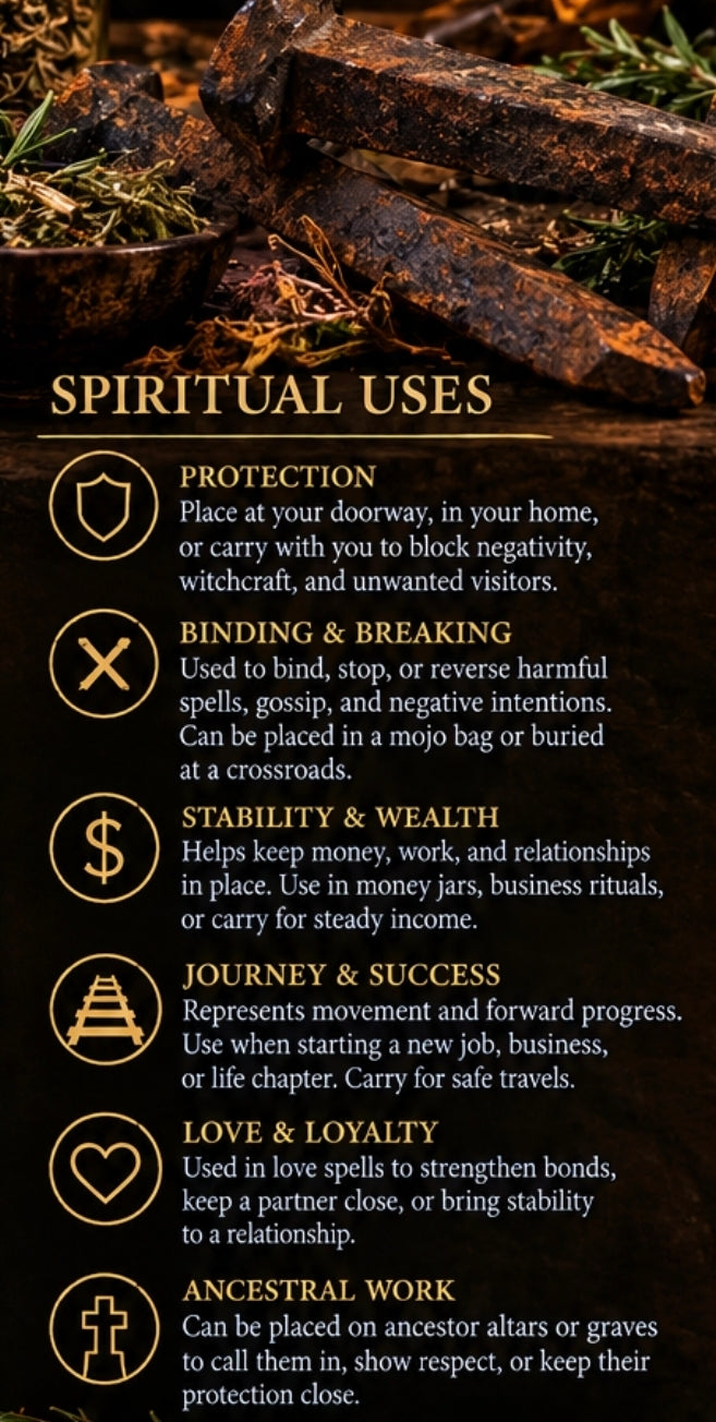 Railroad Spikes for Protection | Hoodoo Altar Supplies